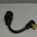 Eversimpleinc 3 Prong to 4 Prong Dryer Plug Adapter, Connects 3-Prong Old Dryer to 4 Prong New Dryer Receptacle, NEMA 14-30P to 10-30R 4-Prong Dryer Outlet Adapter, 30A 125/250V, STW 10AWG