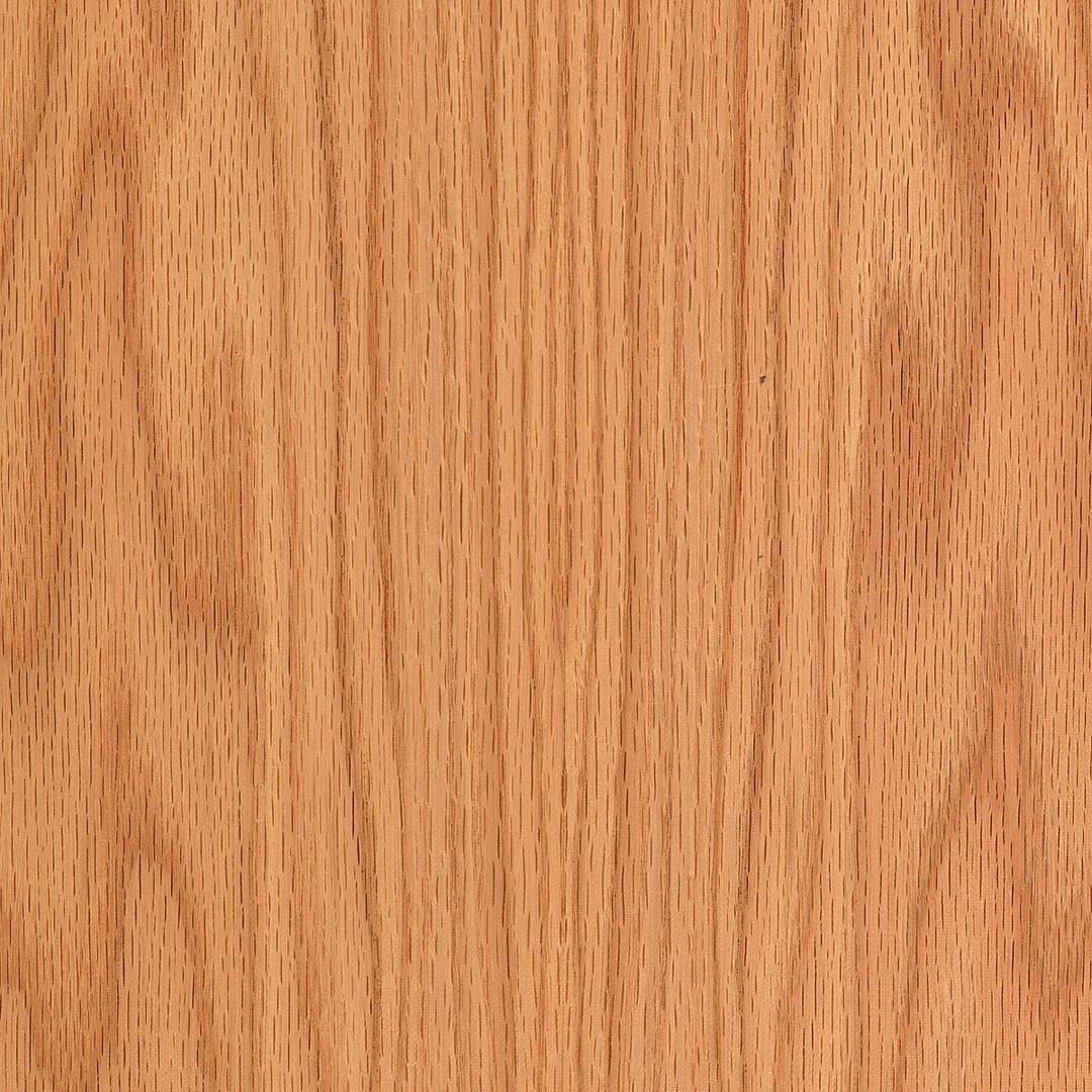 Red Oak Wood Veneer Sheet, Plain Sliced/Flat Cut, 24x96, "A" Grade, 10 mil Peel and Stick PSA Backer