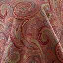 Levtex Home - Spruce Red Quilt Set - Full/Queen Quilt (88x92in.) + Two Standard Pillow Shams (26x20in.) - Paisley Pattern in Burgundy, Red, Tan, Grey - Reversible - Cotton