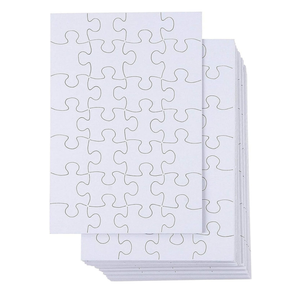 Juvale 48 Sheets Blank Puzzles to Draw On Bulk – 6x8 inch Make Your Own Jigsaw Puzzle for Kids Crafts Projects (28 Pieces Each)