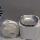 WOPET Automatic Cat Feeder, 5G WiFi Smart Pet Feeder for Dogs and Cats with APP Control, Low Food Sensor, 10s Voice Recorder, Up to 10 Meals Daily, Dual Power Supply, Timed Dog Food Dispenser (White)