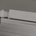 No Drill Aluminum Venetian Blinds for Windows, 1" Mini Indoor Window Blinds, Custom Width 11-72'' Cordless Darkening Privacy Horizontal Window Shades for Office Bathroom Home(White)