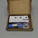 High Flow Rain Barrel Spigot Kit, Lead-Free,304 Stainless Steel Faucet Kit for Rain Water Barrel, Water Tanks, 55 Gallon Drum Etc., Spigot with Bulkhead Fitting, Tape.