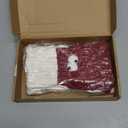 Christmas Stockings Magnetic Holding Hands Socks with Name Tags, Knitted Christmas Stocking Stuffers Boys Girls Personalized Xmas Party Home Decor Funny Socks Gifts, Red and White, 2 Pack