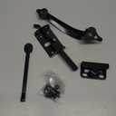 WellMade Thumb Gate Latch Heavy Duty,Self Locking Door Latches and 9" Handle Kit,Steel Gate Lock Hardware for Wooden/Vinyl Fence Swing Outdoor Gate,Black with Screw