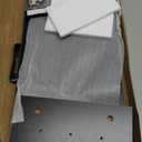 BONTEC Wood Monitor Stand Riser, 2-Tier Desktop Organizer with Storage, Ergonomic Computer Stand for Desk, Cable Management, Cellphone Holder, 21.6 Inch Shelf, Black