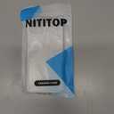 NITITOP Compatible with iPhone 7 Plus / 8 Plus Case Clear Cute Rose Flower Floral Leaves Pattern for Women Girls Color Frame Slim Durable Shockproof Protective Phone Cover - White