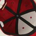 Jayden Daniels Burgundy 5# Embroidered Baseball Cap Flat Brim Hat with Stitching for Sports Outdoor - Unisex (Red)