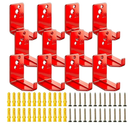12Pack Fire Extinguisher Mount Bracket, Universal Fire Extinguisher Holder up to 20 Lb, Extinguisher Wall Hook Hanger Suit for Office/Factory/Home