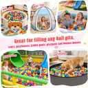 Vanland Ball Pit Balls for Baby and Toddler Phthalate Free BPA Free Crush Proof Plastic - Multicolored Pit Balls in Reusable Play Toys for Kids with Storage Bag, 400 Balls