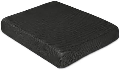 Memory Foam Seat Cushion Chair Pad – Office Chair Cushion for Enhanced Comfort & Posture Support, Ideal for Office, Car, and Travel Seat Cushion – Cushion for Chair – (Black Mesh)