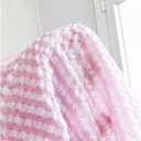 MakeMeChic Women's Maternity Blouse Spring Striped Long Sleeve Pregnancy Button Down Shirts (Pink, XL)