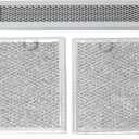 3Pcs Microwave Grease and Charcoal Filter Set Compatible with GE PVM9005SJ1SS PVM9005SJ2SS PVM9005SJ3SS PVM9005SJ4SS PVM9005SJ5SS
