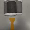 Leriton 1 Pack 4 Inch x 33 ft Linear Shower Drain Hair Catcher Screen Disposable Adhesive Cutable Mesh Shower Drain Cover Stickers for Linear DIY Floor with Removal Tool for Bathroom Kitchen Bathtub