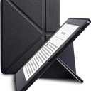 WALNEW New Origami Case Cover for Amazon Kindle Voyage (November 2014) - Full Device Protection with PU Leather and Smart Auto Sleep Wake FunctionBlack-Origami Cover Black
