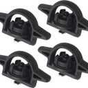 APPERFiT Bed Cleat Tie Down Anchor for Truck Bed Rail System 4pcs Compatible with 2005-2024 Toyota Tacoma Tundra Cargo Bed Accessories Parts PT278-35160 Striker Luggage Holders (4PCS Black)