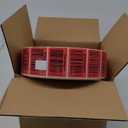 Pre-print Labels 3 × 2 Inch 12" OD Red Pac 10804 Approx.Quantity /Carton 22500, 3 Pack