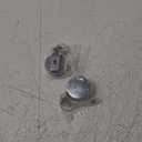 Will Well ID Badge Holder Reel with Clip and Keyring - Heavy-Duty All-Metal Casing with 27.5"UHMWPE Fiber Pull Cord for Durability and Easy Access, Holds up to 8 Keys - 2-Pack, Round, Glossy Silver