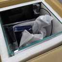 Nano Desktop Betta Aquarium 2.7 Gallon Glass Fish Tank Set, Hidden Bottom Filtration System Self Cleaning Filter Light Gravel Plant Cleaning Tool, for Small Space Easy Setup Space-Saving Design