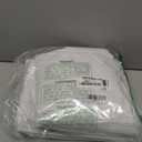 Guken White 100% Blackout Linen Curtains 96 Inch Length 2 Panels Set for Living Room Bedroom Back Tab Rod Pocket Thermal Insulated Black Out Drapes Room Darkening Farmhouse Window Curtains 52x96