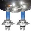 SamWinGear H4 Headlight Bulb H4 Halogen Head Light Bulbs, Ultra White Bright Halogen Headlight Bulb 12V 100W High Beam Low Beam Fog Light Bulbs, Universal Light Lamp for Most Cars, Trucks, SUVs (H4)