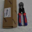 WORKPRO Mini Bolt Cutter 8-inch, Spring Loaded Small Heavy Duty Wire Cable Cutter, Snips Clippers with Soft Anti-Slip Handle