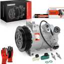 A-Premium Air Conditioner AC Compressor with Clutch Compatible with Jeep Compass Patriot 2009-2017 & Dodge Caliber 2009-2012, 1.8L 2.0L 2.4L