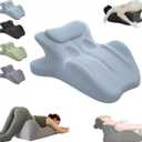 27 Degree Couples Pillow for Couples Sweet Spot Intimacy Pillows, Maintains Perfect 29 Angle Every Time, Firm Foam that Won?t Shift, Waterproof & Washable Cover (Blue)