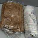 Bedsure ComfyFleece™ Cute Dog Bed for Small Dogs & Cats - Washable Furry Puppy Beds, Rectangle Orthopedic Corduroy Fleece Pet Beds with Removable Zipper Cover, 20x19x6inches, Camel Brown