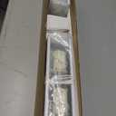 2 Pack 2 in Cordless Sidelight Blinds 8.5 x 72 in Horizontal White Faux Wood Front Door Window Blind Plantation Adjustable Tilt Wand Smooth, Privacy, Room Darkening for Home Entry Side Door