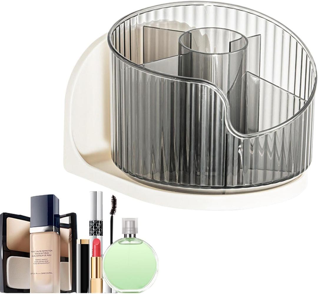 Rotating Makeup Organizer - Dustproof Makeup Organization Rotating Cosmetic Organizer | Multi- Adjustable Cosmetic Storage Rack Space Saving Skincare Makeup Holder la