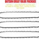3PC 10" Pole Saw Chain Replacement for EGO PSA1000 / PSA1020 / MPS1000 / MPS1001 / PPSX2504 10-Inch 56V Polesaw