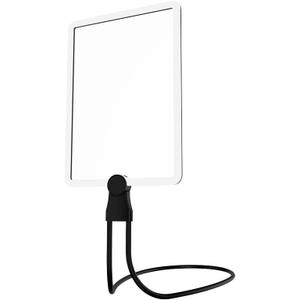 LED Magnifying Glass with Light, Rechargeable, Square, 5X Magnification, Magnetic Design, Flexible Neck Mount, Type-C Charging, 50 LED Beads, 170x240mm