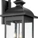 FEMILA 26" Outdoor Wall Light, Large Exterior Wall Light Fixtures, 3 Light Outdoor Wall Lantern Porch Lights for Entryway, Patio, Garage, Doorway, Matte Black Finish, E12 Base, 4FD54B-L BK
