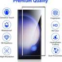 【2 Pack】Sinslen Screen Protector for Galaxy S23 Ultra , S23ultra Tempered Glass Screen Protector, [3D Curved][Anti-Scratch][Anti-Fingerprint] Tempered Glass Screen Protector for Samsung Galaxy S23 Ultra 5G (S23 ULTRA)