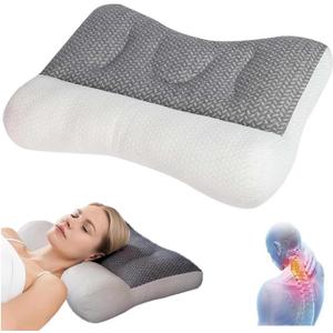 Pillow for Sleep Apnea, Orthopedic Deep Sleep Pillow, Pro Ease Sleep Apnea Pillow, Ergonomic Pillow for Neck and Shoulder, Pillow for Side, Back, Stomach Sleepers (15*23 IN)