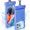 Niveaya IPX8 Waterproof Phone Pouch Case Compatible for iPhone 17 16 15 14 13 12 Pro Max Up to 7", Cruise Ship Essentials Must Haves Dry Bag for Vacation Beach Travel Kayak Accessories (Pack of 1, Light blue)