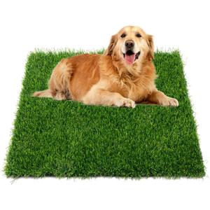 Grass Pad for Dogs Potty, 33x20.8 Inch Dog Grass Pad, Reusable Pee Fake Grass Mat for Pets Potty Training, Washable Pee Pads for Dog Indoor Outdoor Use