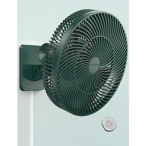 12 Inch Wall Mount Oscillating Fan with Remote and Timer, Small RV Fan with Powerful 4 Speeds, 90° Oscillation,125° Adjustable Tilt, 8.2 ft Wire, Quiet Corner Fans for Bedroom, Indoor Bathroom