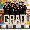 Pooqla Graduation Decorations 2026, 2.4FT Marquee Light Up Letters GRAD for Class of 2026 Decorations, Pre-cut Foam Board Party Decorations for Kindergarten Preschool High School College