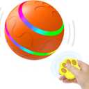 Interactive Dog Toys Dog Ball - 2025 Newly Upgraded Durable Motion Activated Automatic Moving, Bouncing, and Rotating Ball for Medium/Large Dogs, USB Rechargeable, Orange