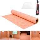 Professional Waterproof,3.3ft X 49.21ft(162.4 Sq Ft)，Membrane 25.6mil,for Shower,Kitchen,Saunas and Wet Areas,auna Bathroom Walls Tile Underlayment