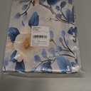 Satin Pillowcase Flower Blue Satin Pillow case for Hair and Skin 20 x 30 Inches Smooth Pillow Covers Pillow Cover with Envelope Closure (Queen)