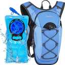 Zavothy Hydration Backpack with 2L Hydration Bladder Water Backpack for Hiking Hydration Pack for Running Cycling Hiking