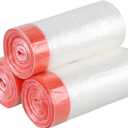 1.2 Gallon Drawstring Bags, Small Clear Garbage Bag, 3 Rolls/108 Counts