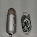 Logitech Creators Blue Yeti USB Microphone for Gaming, Streaming, Podcast, YouTube, Discord, PC, Studio Sound, Plug & Play-Silver