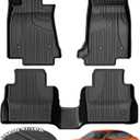 AOMSAZTO Automotive Floor Mats for 2020 2021 2022 2023 2024 2025 2026 Cadillac CT5 / CT5 V-Series, Heavy Duty TPE All Weather Protection Car Floor Mats, Full Set Rubber Floor Liners, Car Mats