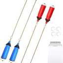 Washer Suspension Rod Spring Assembly Set 4Pcs, WH16X10158 WH16X10159 Compatible with GE and Hotpoint GTWN4250D0WS GCWP1800D1WW HSWP1400F2WW, Replace PS3654190 PS3654191 2754602 AP5632455