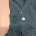 Dress with Buttons, Teal Blue, L 