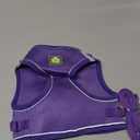 BELLA & PAL Step in Vest Harness for Small and Medium Dogs, No Pull Small Dog Harness with Leash Set, Comfortable Air Mesh Dog Vest Harness with Reflective Strip (Grape Purple, M)